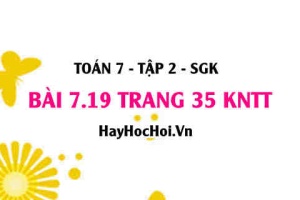 Bài 7.19 trang 35 Toán 7 Tập 2 Kết nối tri thức: Lập đa thức biểu thị thể tích nước